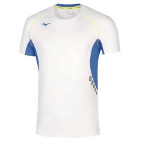 Mizuno T-Shirt Premium JPN Tee Uomo Bianco/Royal